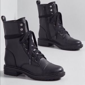 Black Combat Style Boots